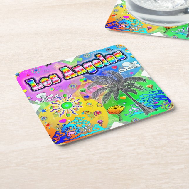 Los Angeles Quadro Seasons Coaster (Angled)
