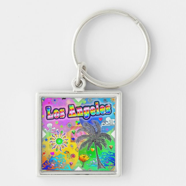 Los Angeles Quadro Seasons Keychain (Front)