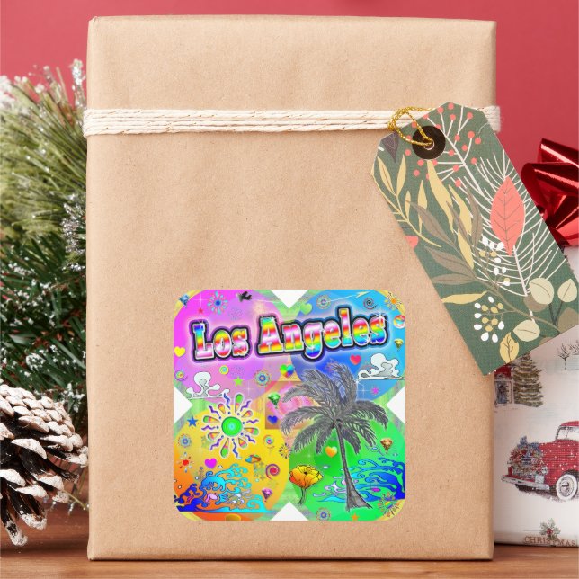 Los Angeles Quadro Seasons Sticker (Holiday)