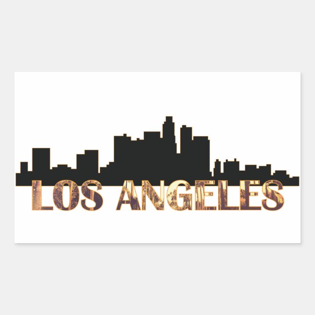 Los Angeles Rectangular Sticker (Front)