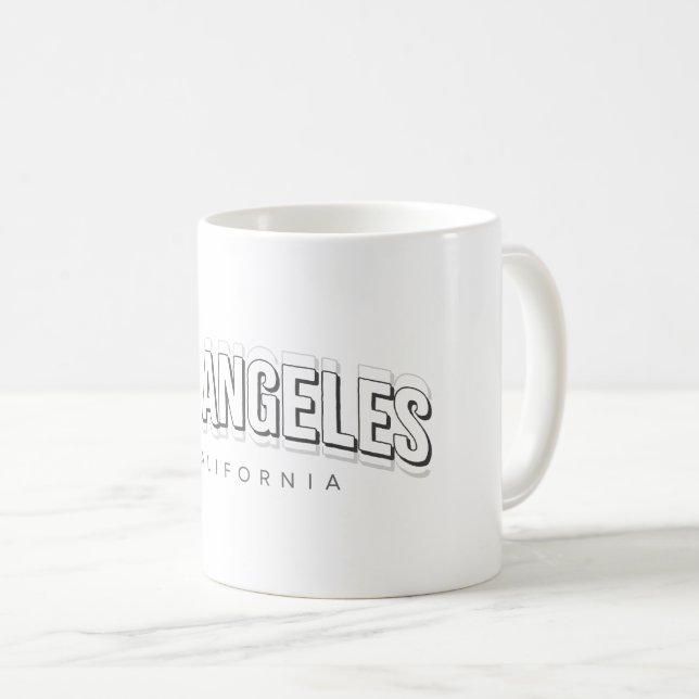 Los Angeles Retro Coffee Mug (Front Right)