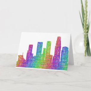 Los Angeles skyline Card