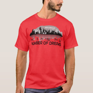 Los Angeles Skyline GPS Coordinates Dream City 2 T-Shirt
