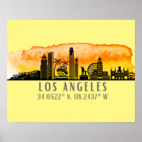 Los Angeles Skyline Latitude and Longitude