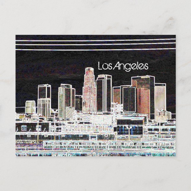 Los Angeles Skyline Postcard (Front)