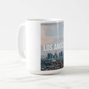 Los Angeles Skyline Retro City Aesthetic Travel  Coffee Mug