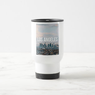 Los Angeles Skyline Retro City Aesthetic Travel Mug