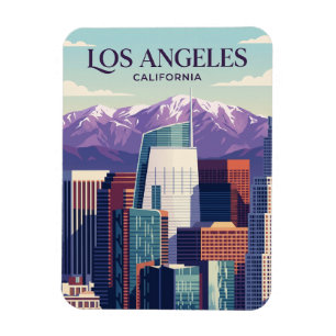 Los Angeles Skyline USA Magnet