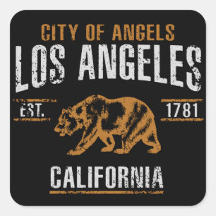 Los Angeles Square Sticker