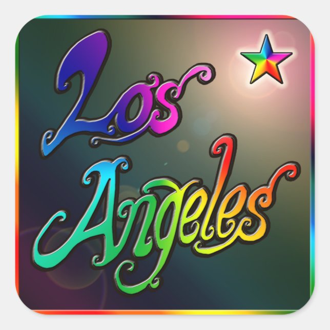 "Los Angeles Star 1" Sticker (Front)