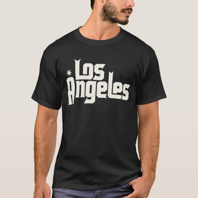 Los Angeles Street Style Retro Urban Design T-Shirt (Front)