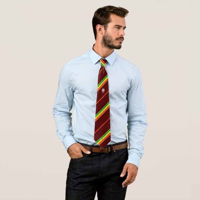 Los Angeles stripes flag Tie (In Situ)