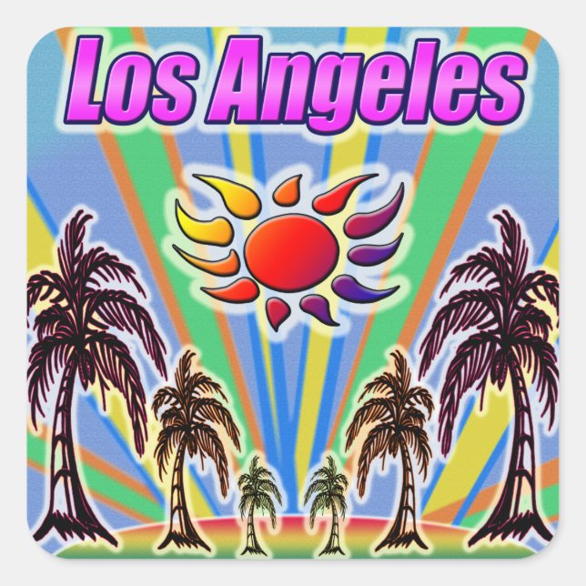 Los Angeles Summer Love Sticker (Front)
