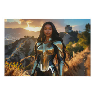 LOS ANGELES - SUPERHERO POSTER