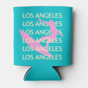 Los Angeles Travel Art, California, Surf Lovers Can Cooler