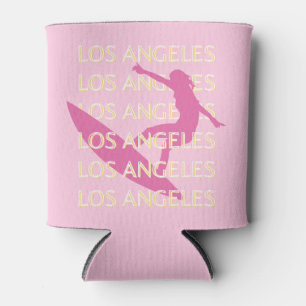Los Angeles Travel Art, California, Travel Art Can Cooler