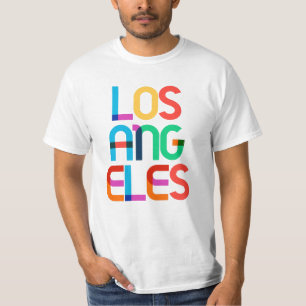 Los Angeles United States Pop Art Letters T-Shirt