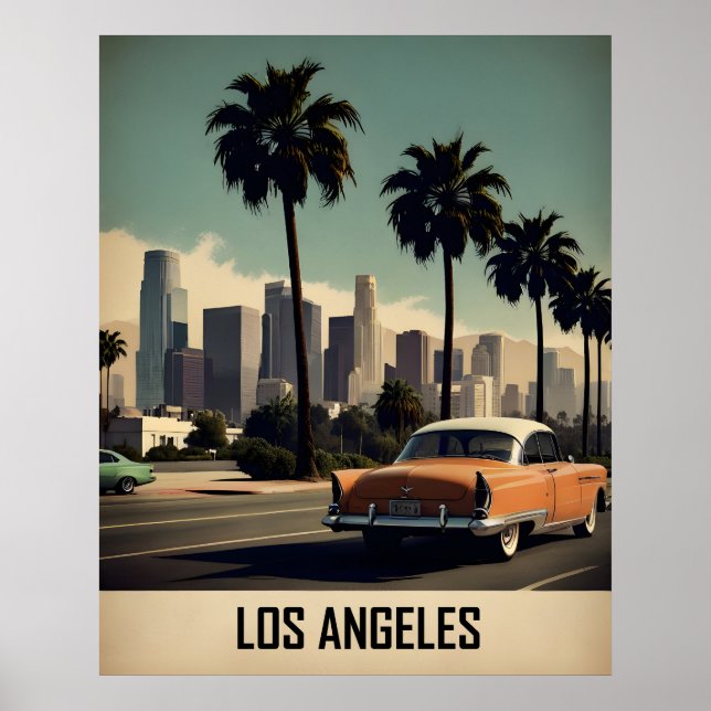 Los Angeles vintage poster (Front)