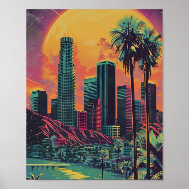 Los Angeles Vintage Poster (Front)