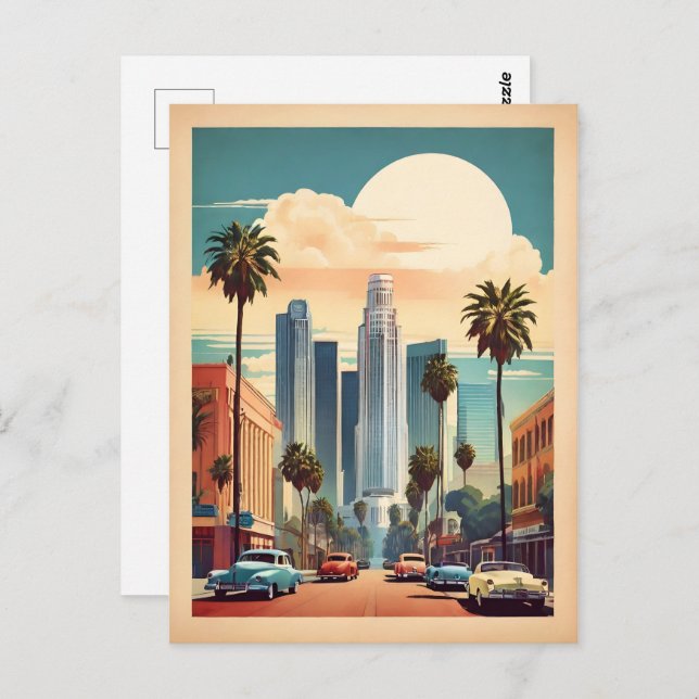 Los Angeles vintage poster Postcard (Front/Back)