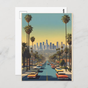Los Angeles vintage poster Postcard