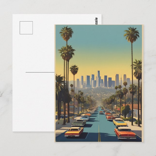 Los Angeles vintage poster Postcard (Front/Back)