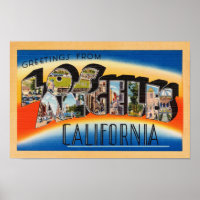 Los Angeles Vintage Travel Postcard Restored