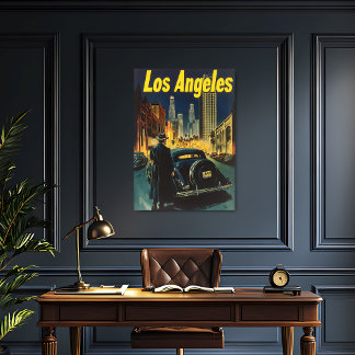 Los Angeles Vintage Travel Poster