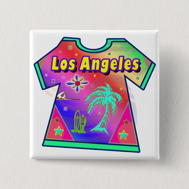 "Los Angeles Vivid 3" Button (Front)