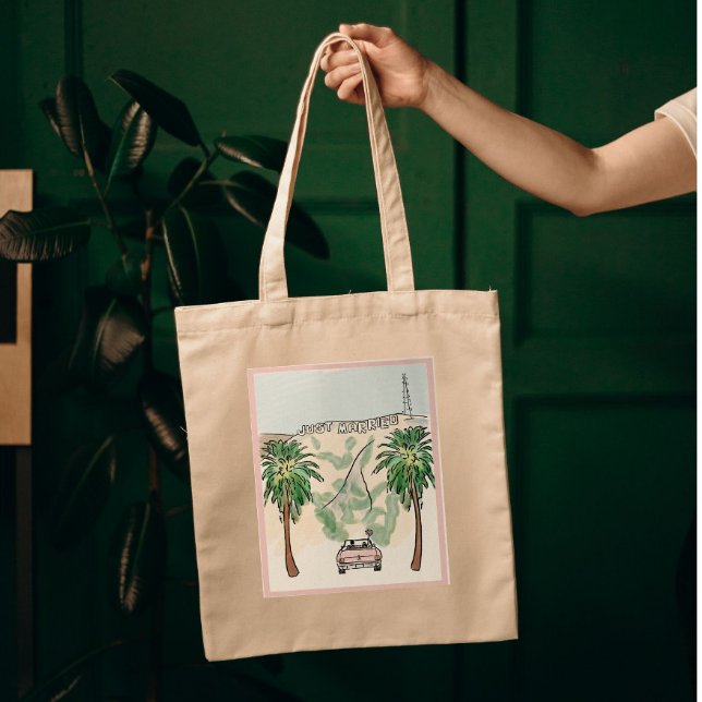 Los Angeles Watercolor Wedding  Tote Bag (Creator Uploaded)
