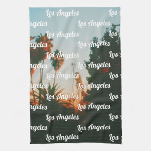 Los Angeles, West Hollywood Travel Souvenir Tea Towel