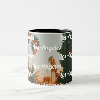Los Angeles, West Hollywood Travel Souvenir Two-Tone Coffee Mug