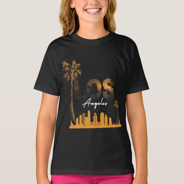 LOS ANGLES KIDS Travel lover family T-Shirt (Front)