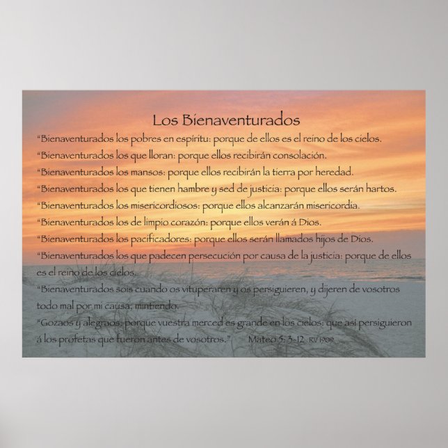 Los Bienaventurados (Version Horizontal) Poster (Front)