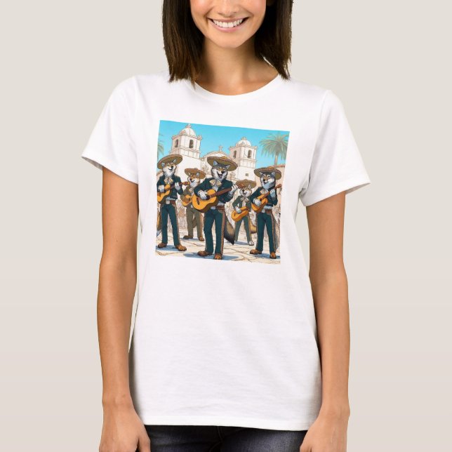Los Coyotes Mariachi  T-Shirt (Front)