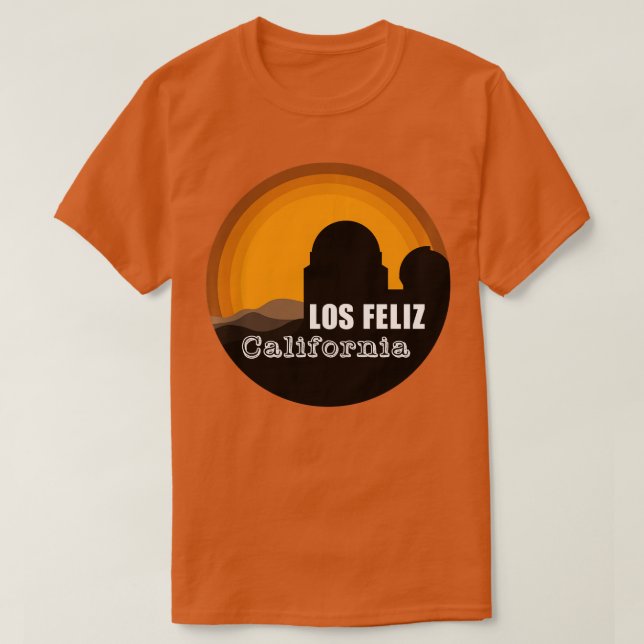 Los Feliz California Los Angeles Griffith Observat T-Shirt (Design Front)
