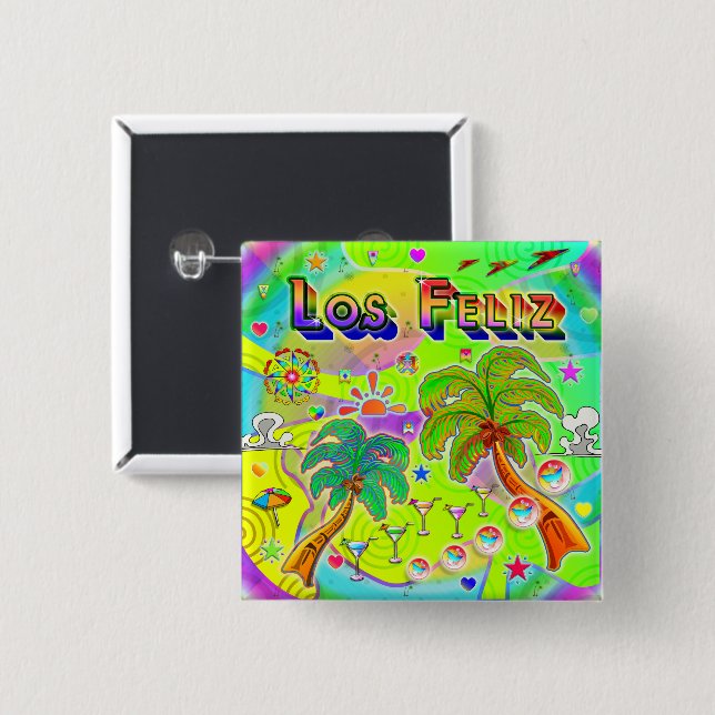 Los Feliz Mind Focus Button (Front & Back)