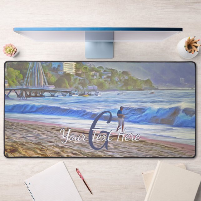 Los Muertos Beach 786 Desk Mat (Creator Uploaded)