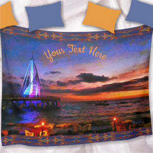 Los Muertos Pier 1182 Fleece Blanket
