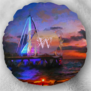 Los Muertos Pier 1182 Round Cushion