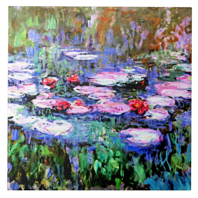 Los Nenufares by Monet Tile (Front)