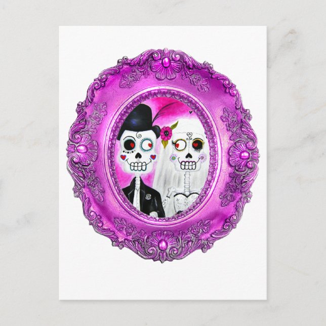 Los Novios Calaca Postcard (Front)