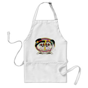 Los Novios Sugar Skull Apron (English)