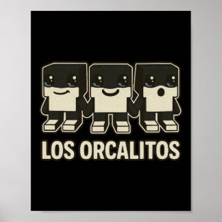 Los Orcalitos - Funny Italian Brainrot Kids Orcale Poster