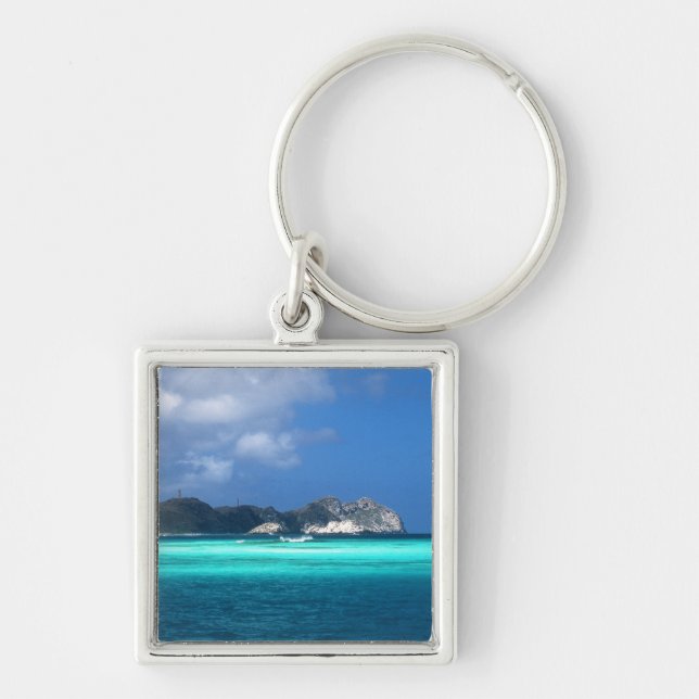 Los Roques Islands, Venezuela Key Ring (Front)