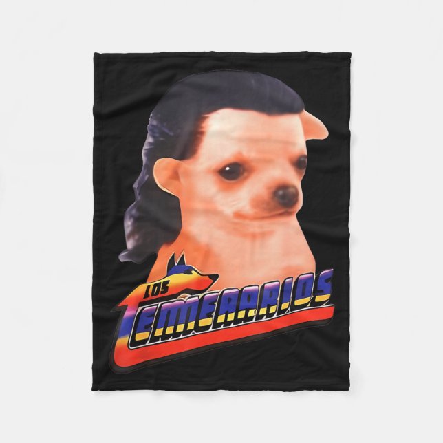 Los Temerarios Funny Dog Chihuahua  Fleece Blanket (Front)