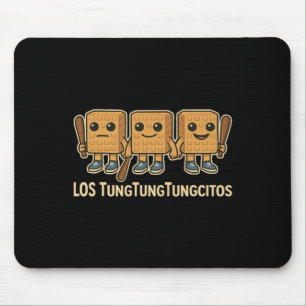 Los Tungtungtungcitos Italian Brainrot Tung Sahur  Mouse Pad