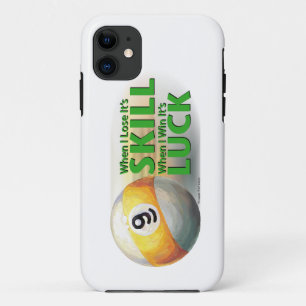 Lose Skill Win Luck 9 Ball Case-Mate iPhone Case