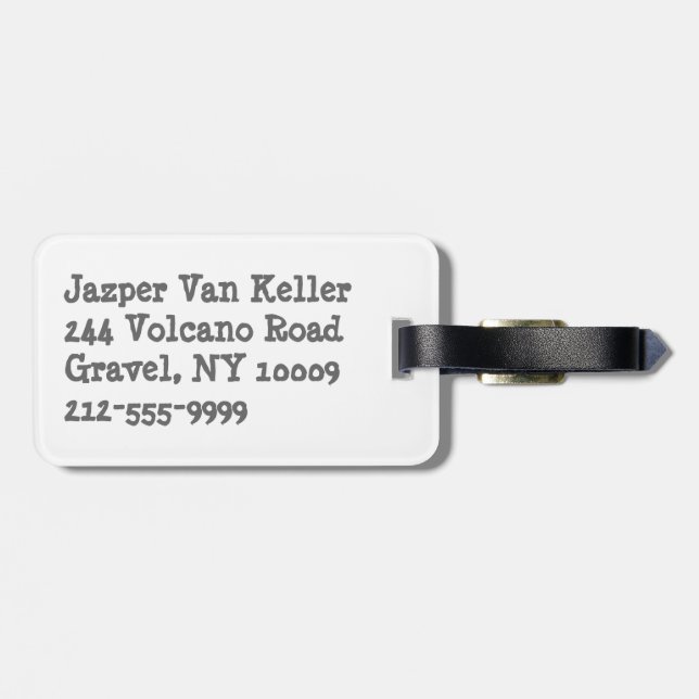 Lose Skill Win Luck Basketball Luggage Tag (Back Horizontal)