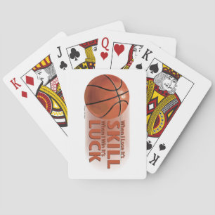 Lose Skill Win Luck Basketball Playing Cards